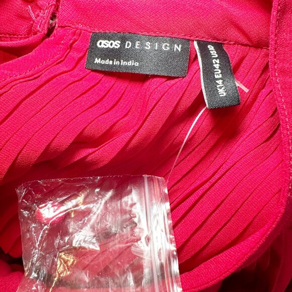 ASOS red flowy blouse - Picture 6 of 8